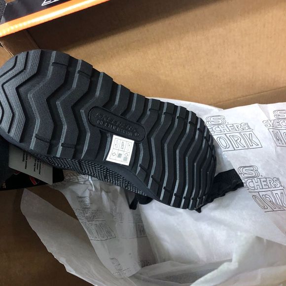 Skechers Women Bulklin Work Shoes Size 9 Black Ayak Composite Safe Toe Mem Foam - Picture 8 of 9